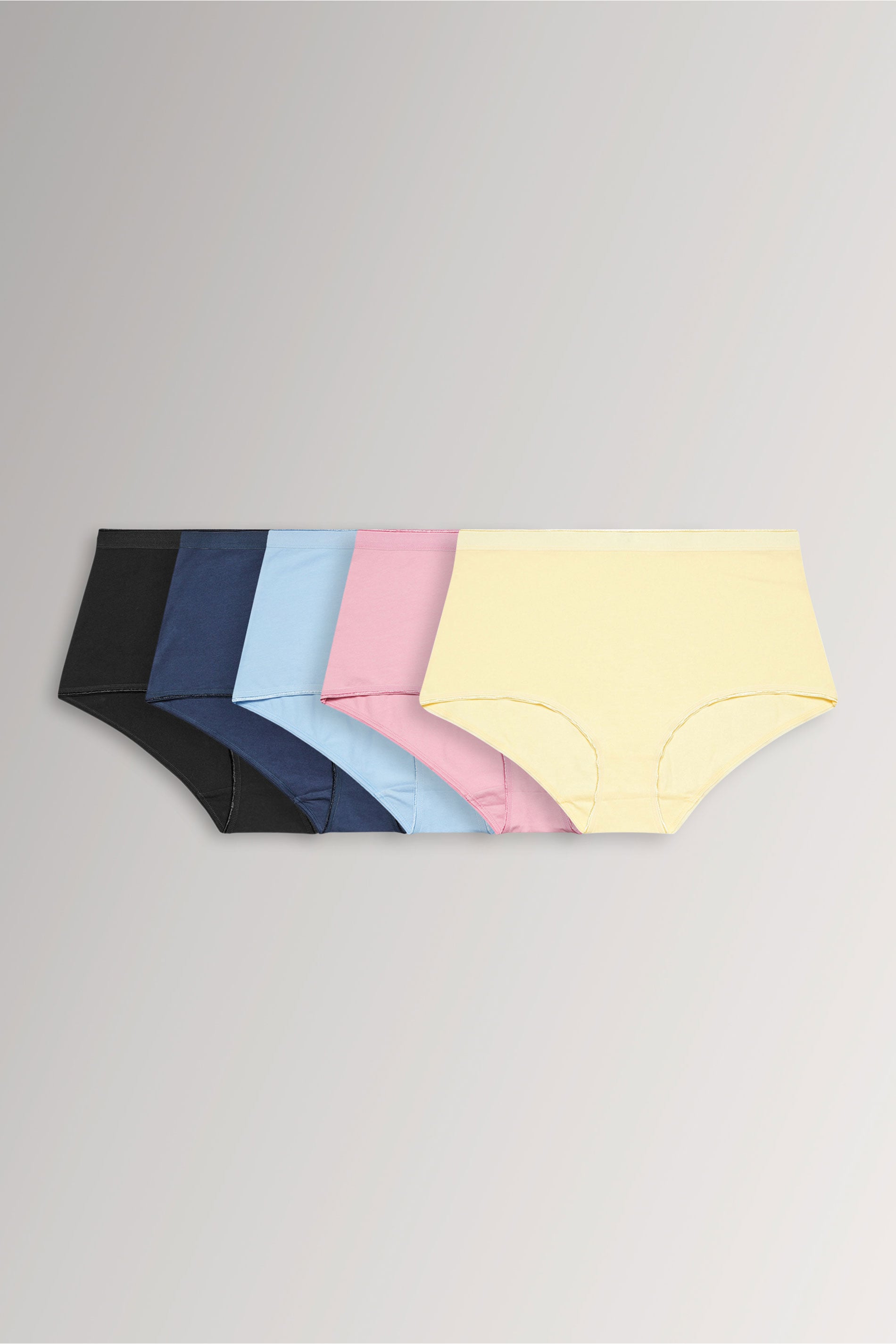 YOURSET 5 PACK Plus Size Blue Pastel Full Briefs | Yours Clothing 3