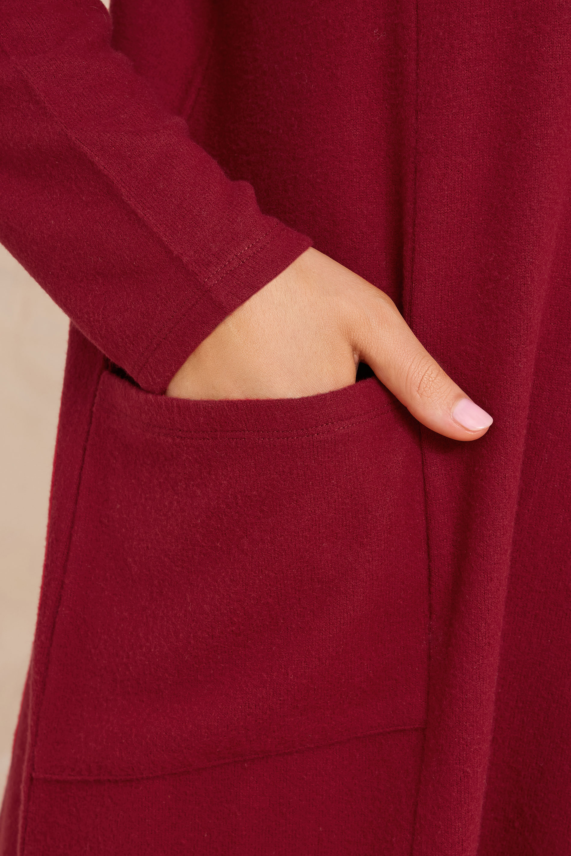 EVANS Plus Size Red Front Pocket Tunic Jumper | Evans  4