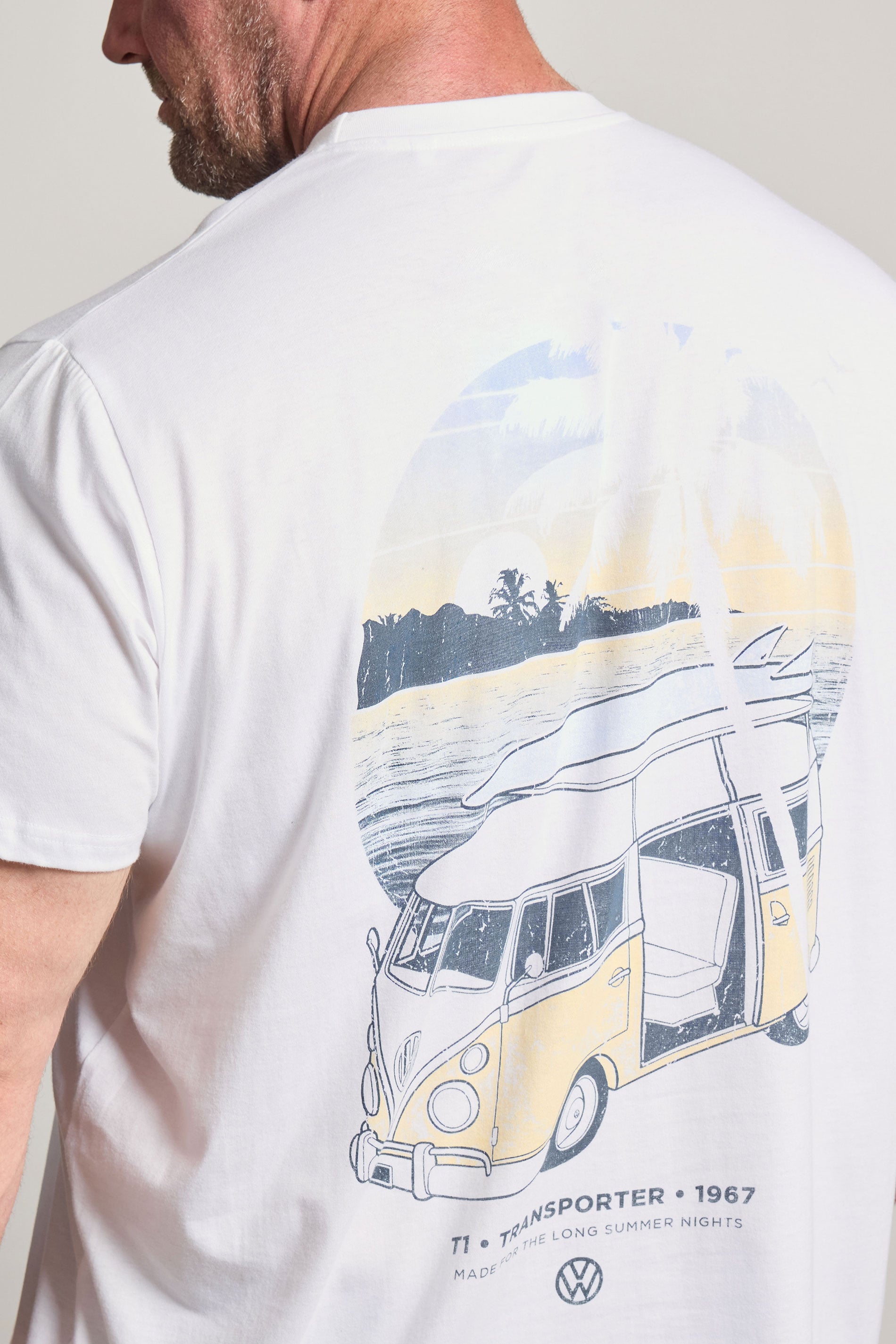 BadRhino Big & Tall White Volkswagen Graphic T-Shirt 4