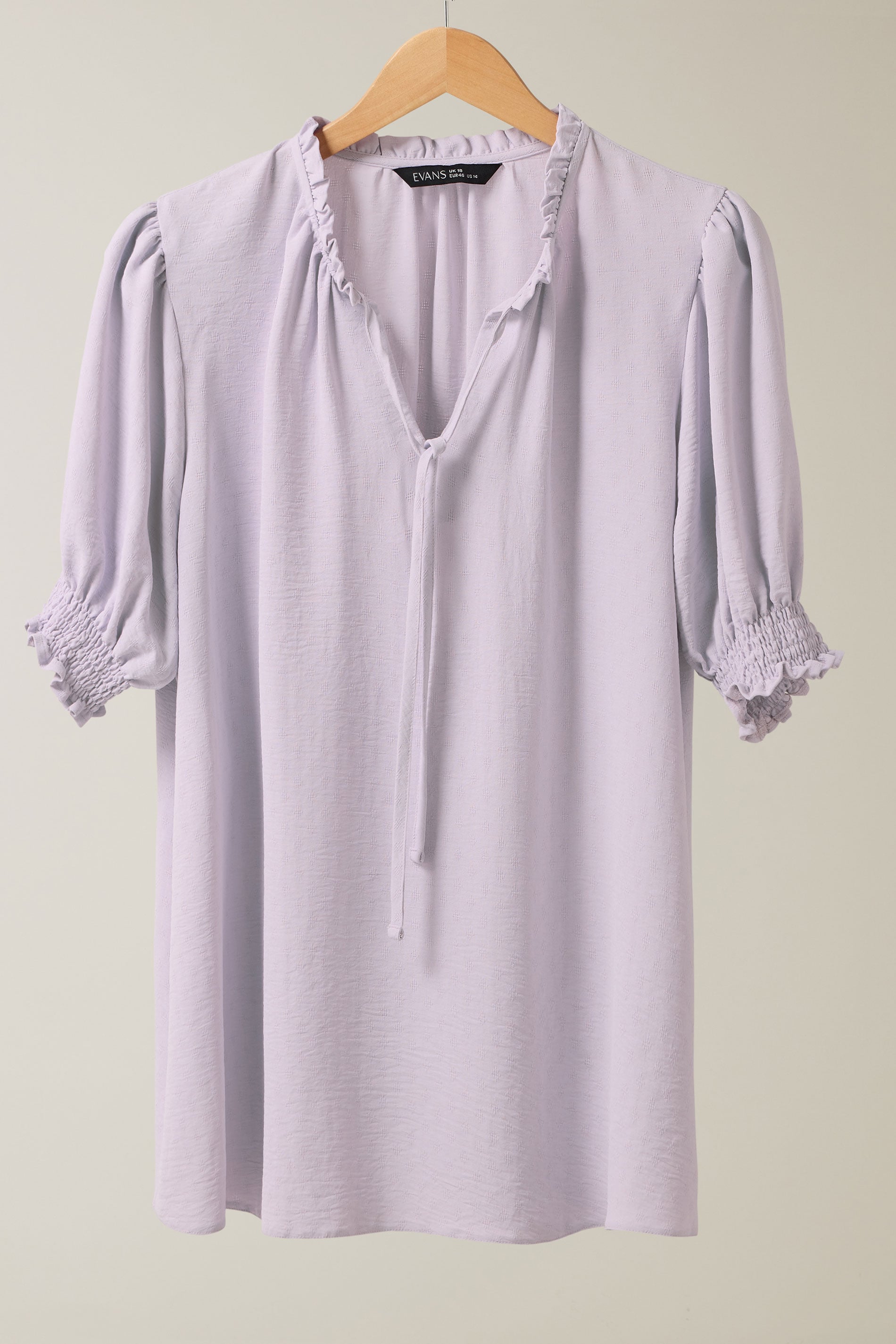 Ladies Calla Lily Purple V-Neck Blouse main image 1