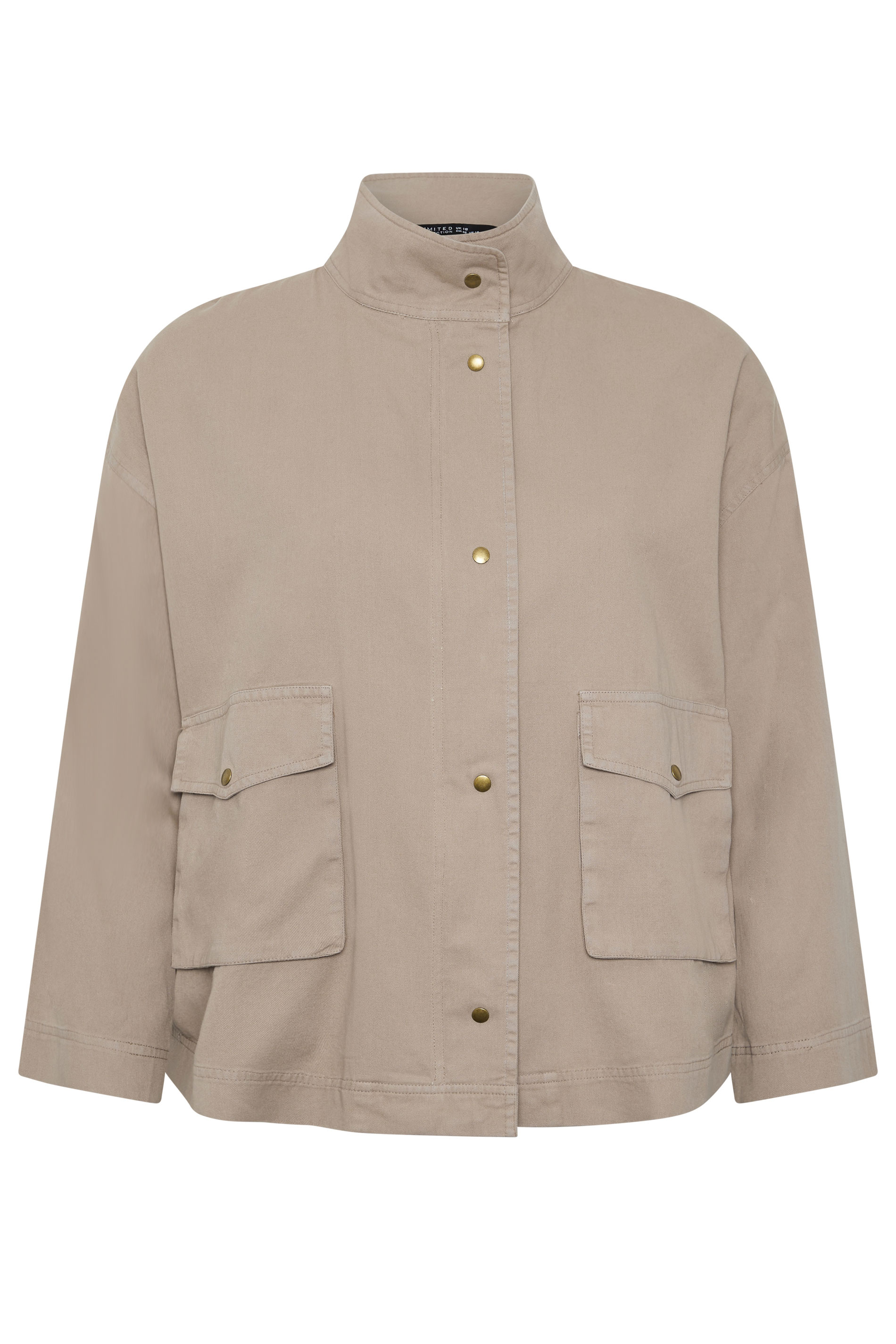 LIMITED COLLECTION Plus Size Taupe Brown Utility Jacket | Yours Clothing 5