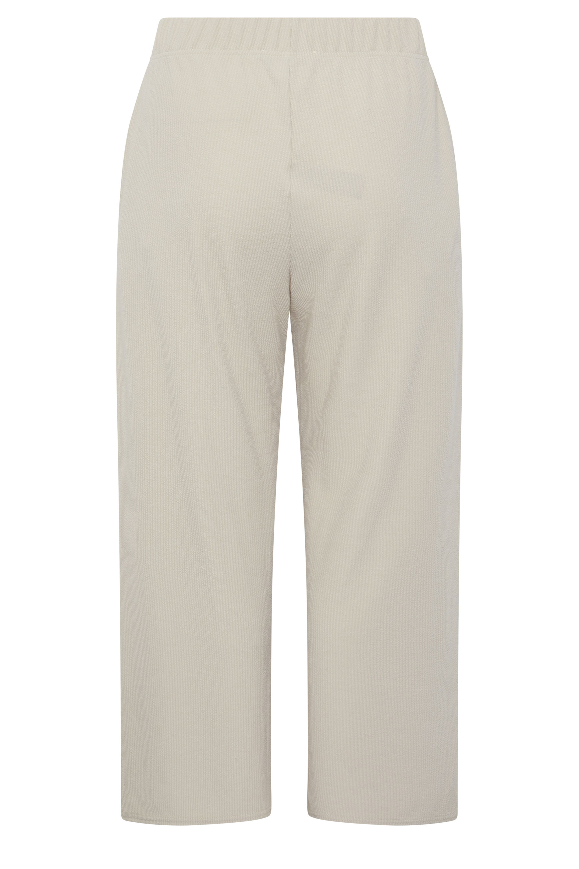 LIMITED COLLECTION Plus Size Beige Brown Crinkle Wide Leg Trousers | Yours Clothing 6