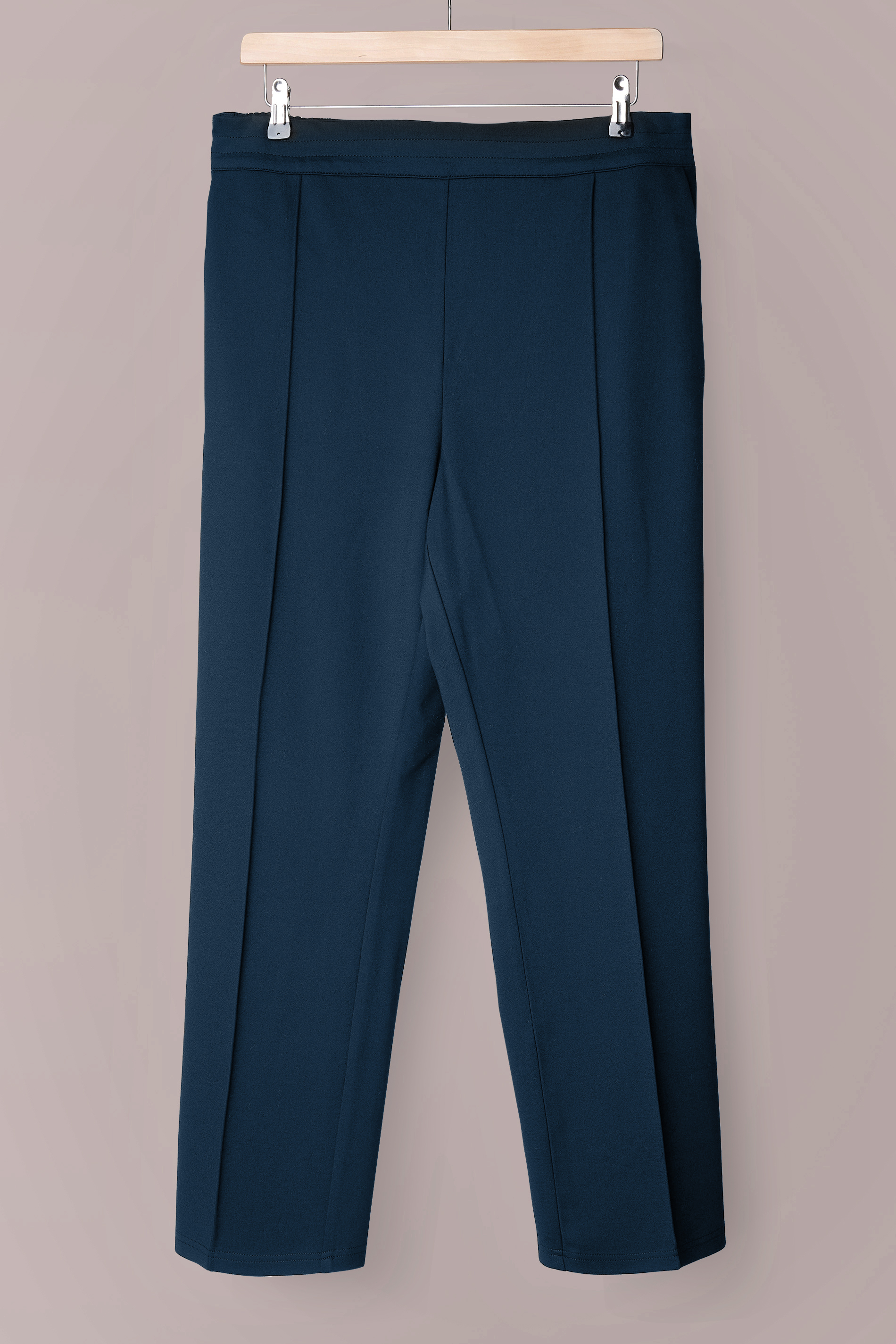 Lucy Adaptive Straight Leg Pant - Seated Fit In Navy