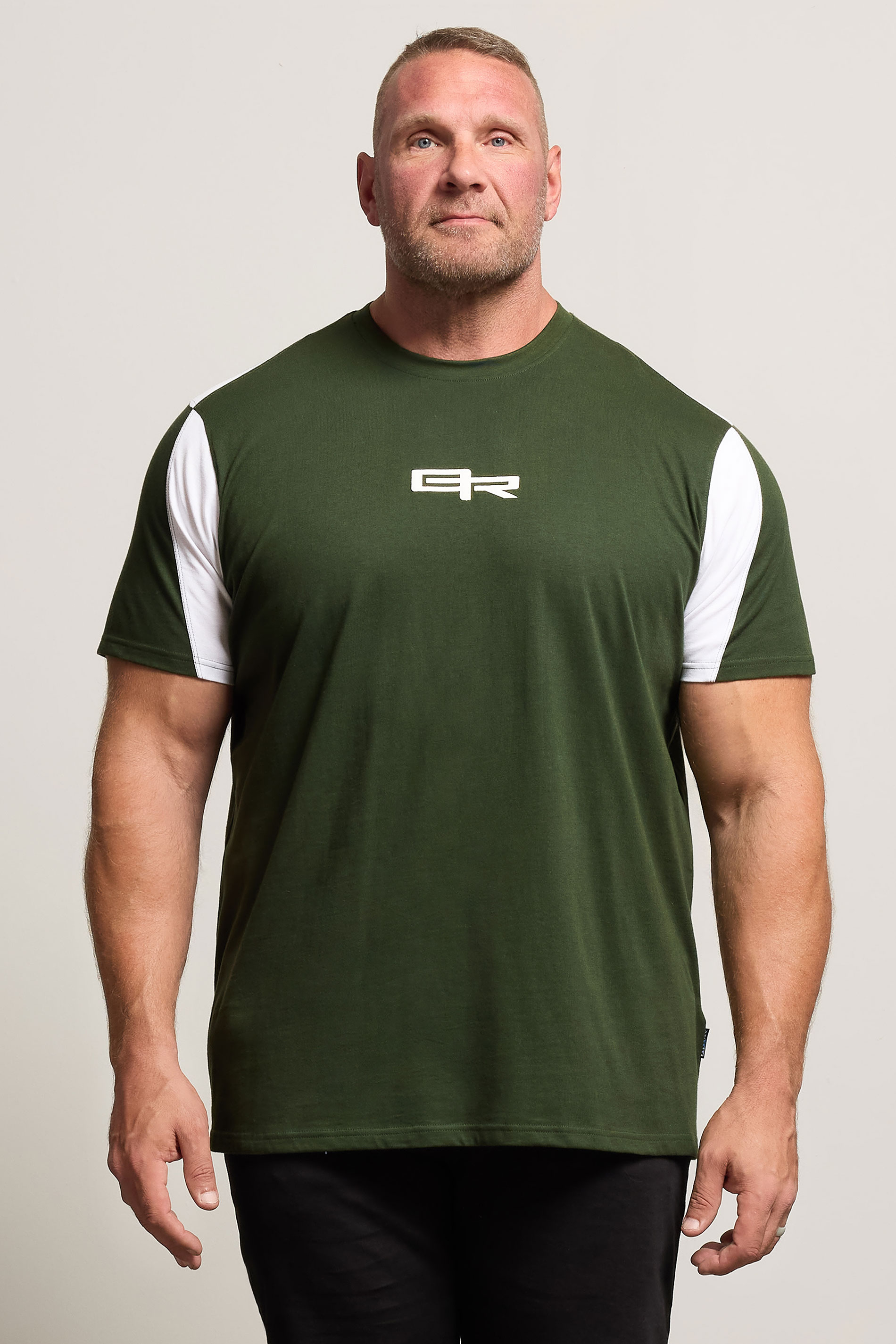 BadRhino Big & Tall Green Logo Cut & Sew T-Shirt | BadRhino 3
