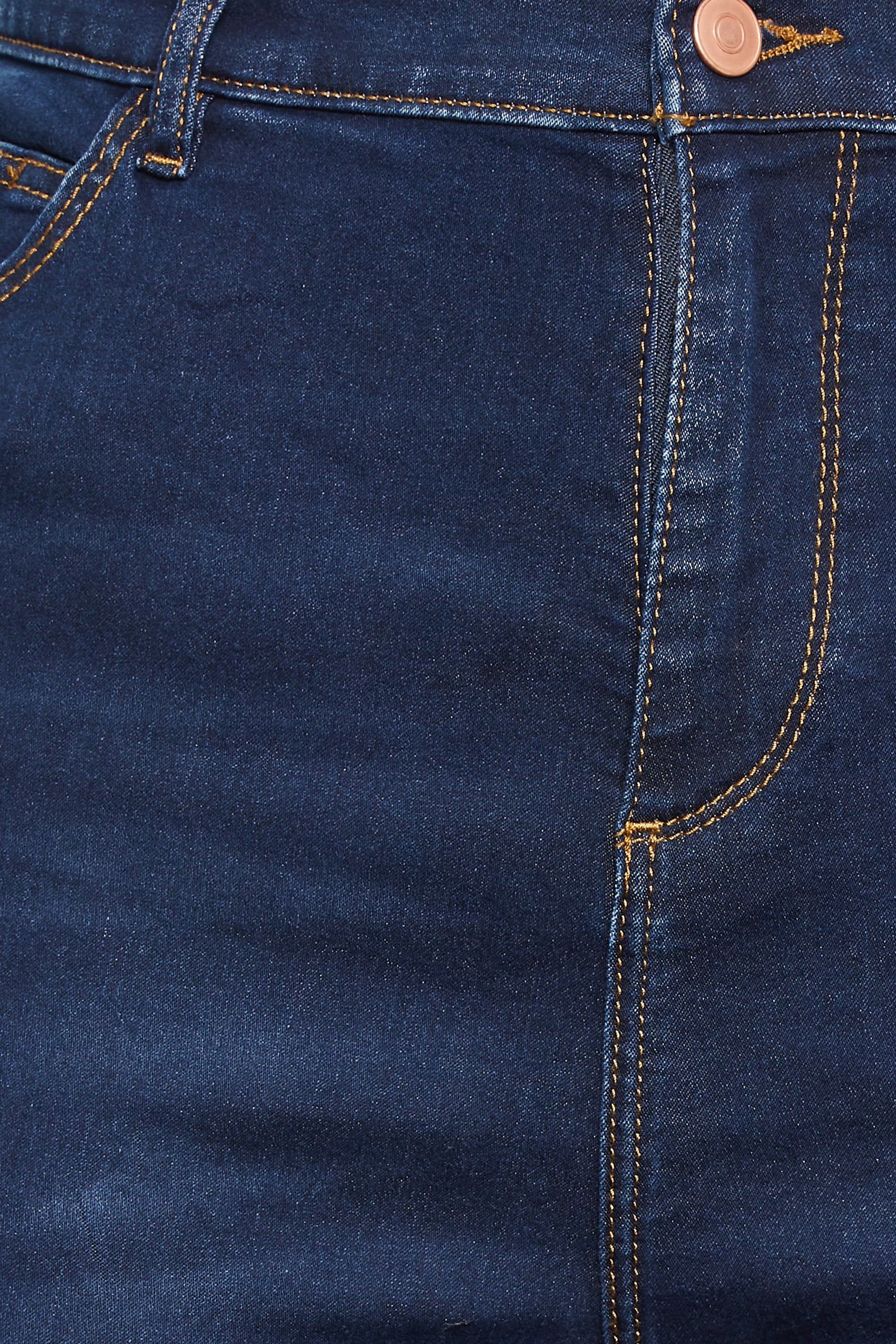 YOURS Plus Size Indigo Blue Bootcut Stretch ISLA Jeans | Yours Clothing 2
