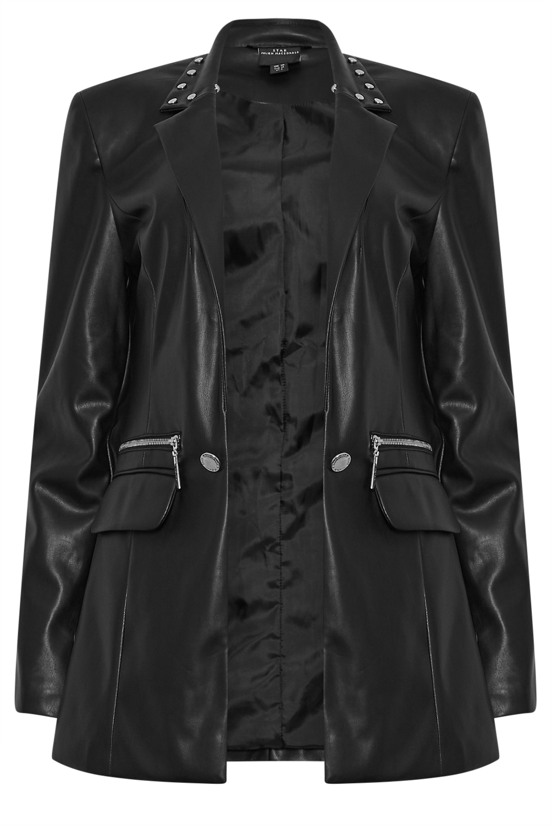 STAR Black Faux Leather Jacket | StarByJM 6