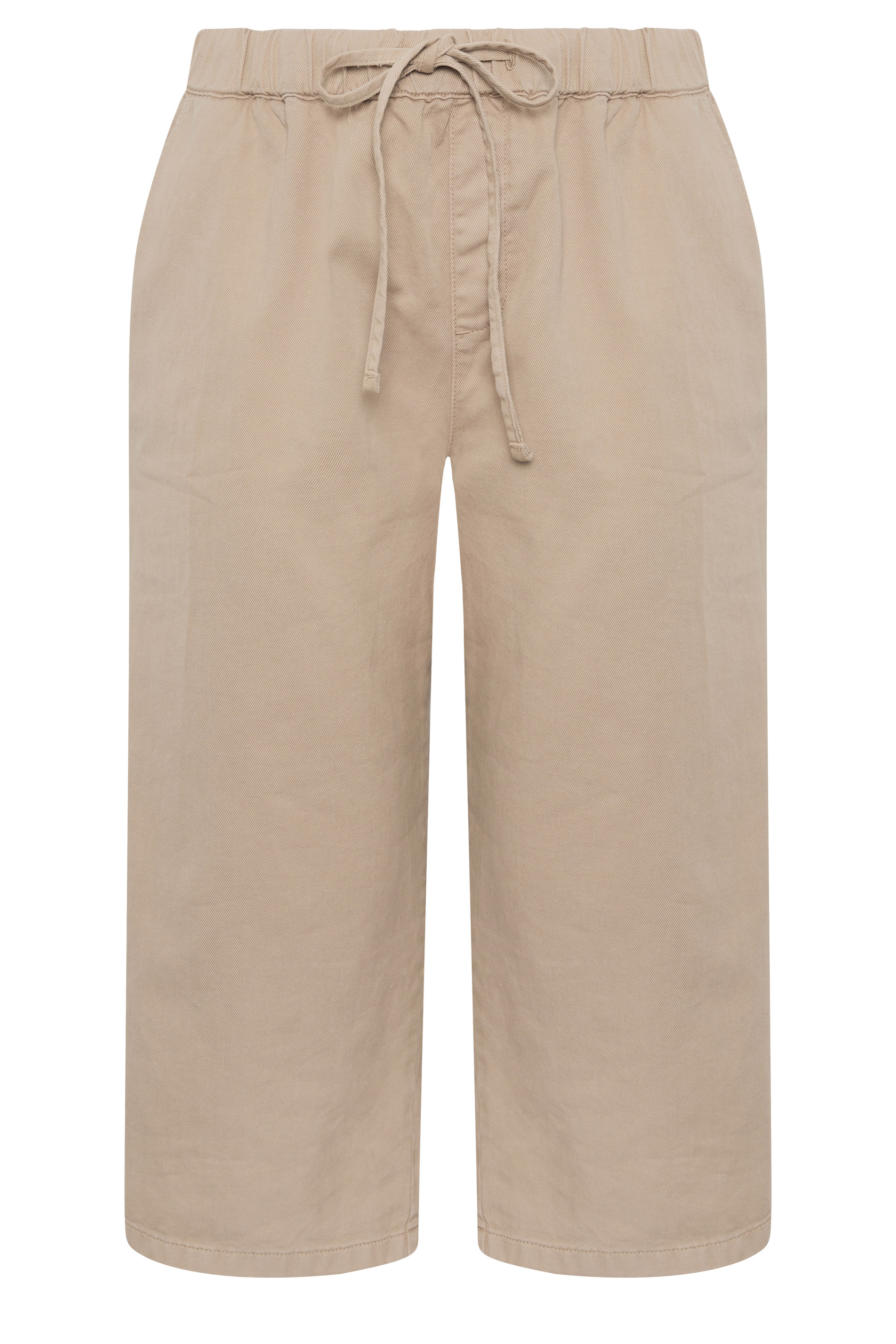 YOURS Plus Size Natural Brown Cropped Denim Trousers | Yours Clothing 5
