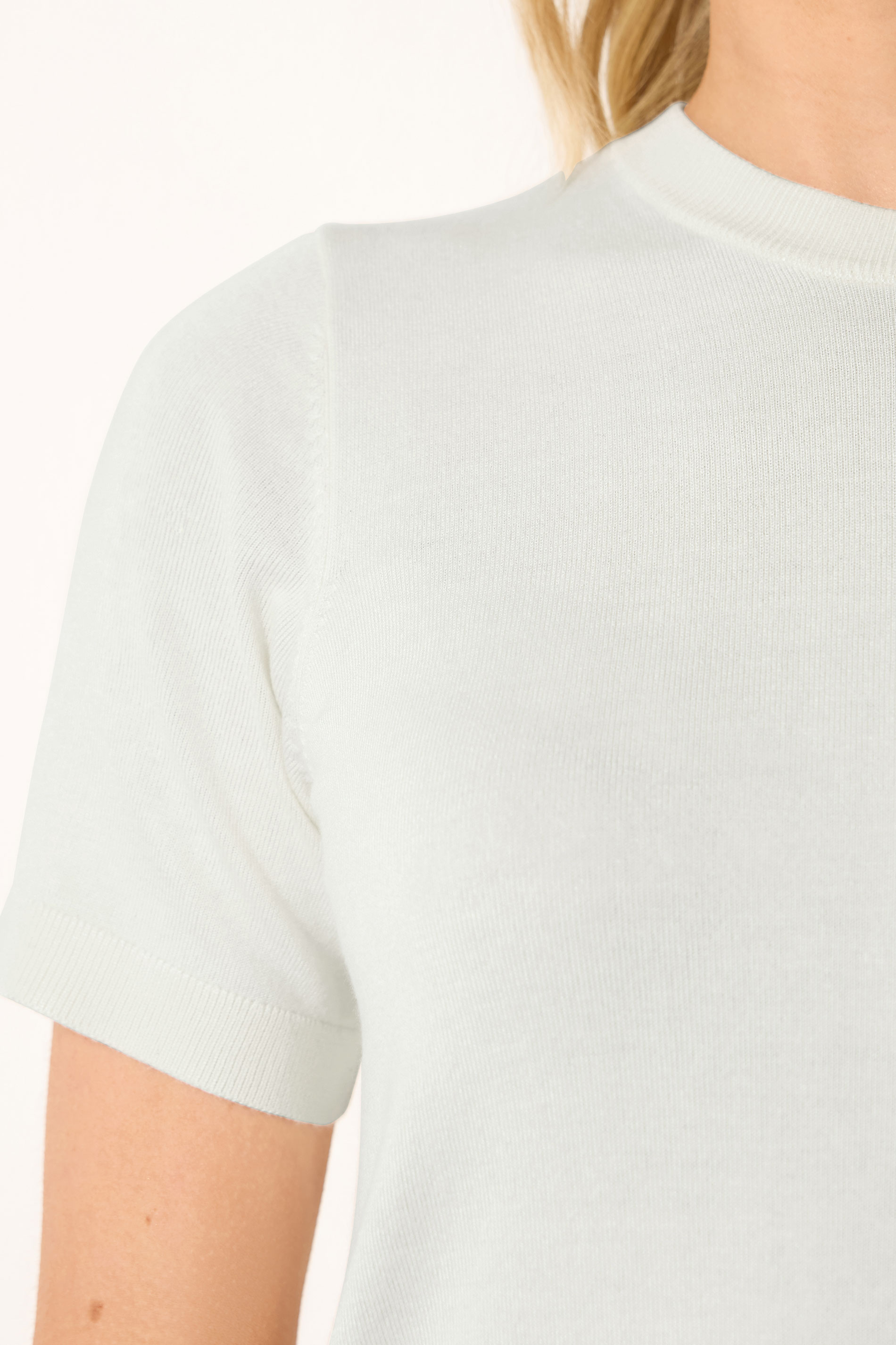 LTS Tall Women's Ivory White Short Sleeve Knit Jumper | Long Tall Sally 4