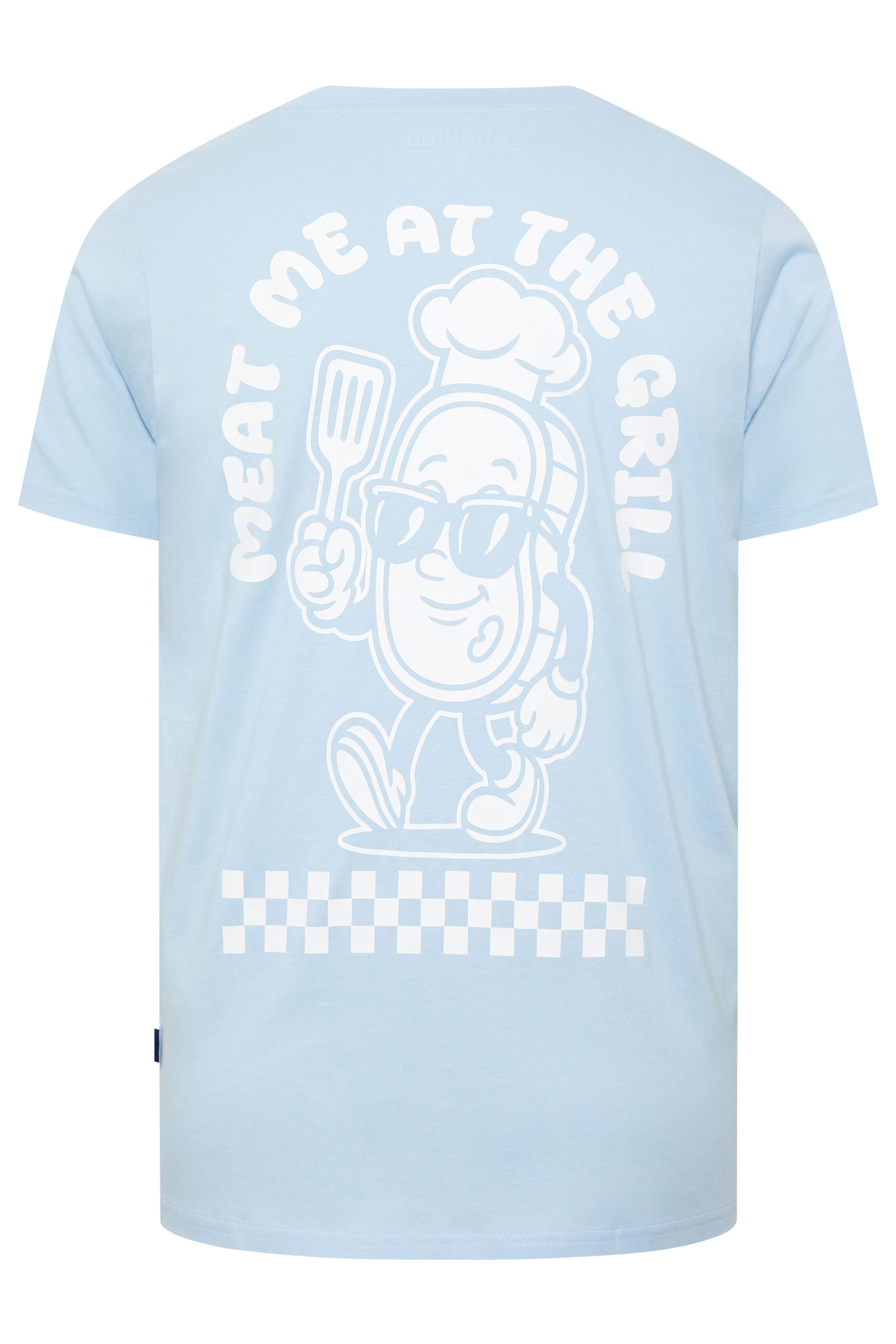 BadRhino Big & Tall Blue Extra Long 'Meat Grill' Graphic T-Shirt | BadRhino 7