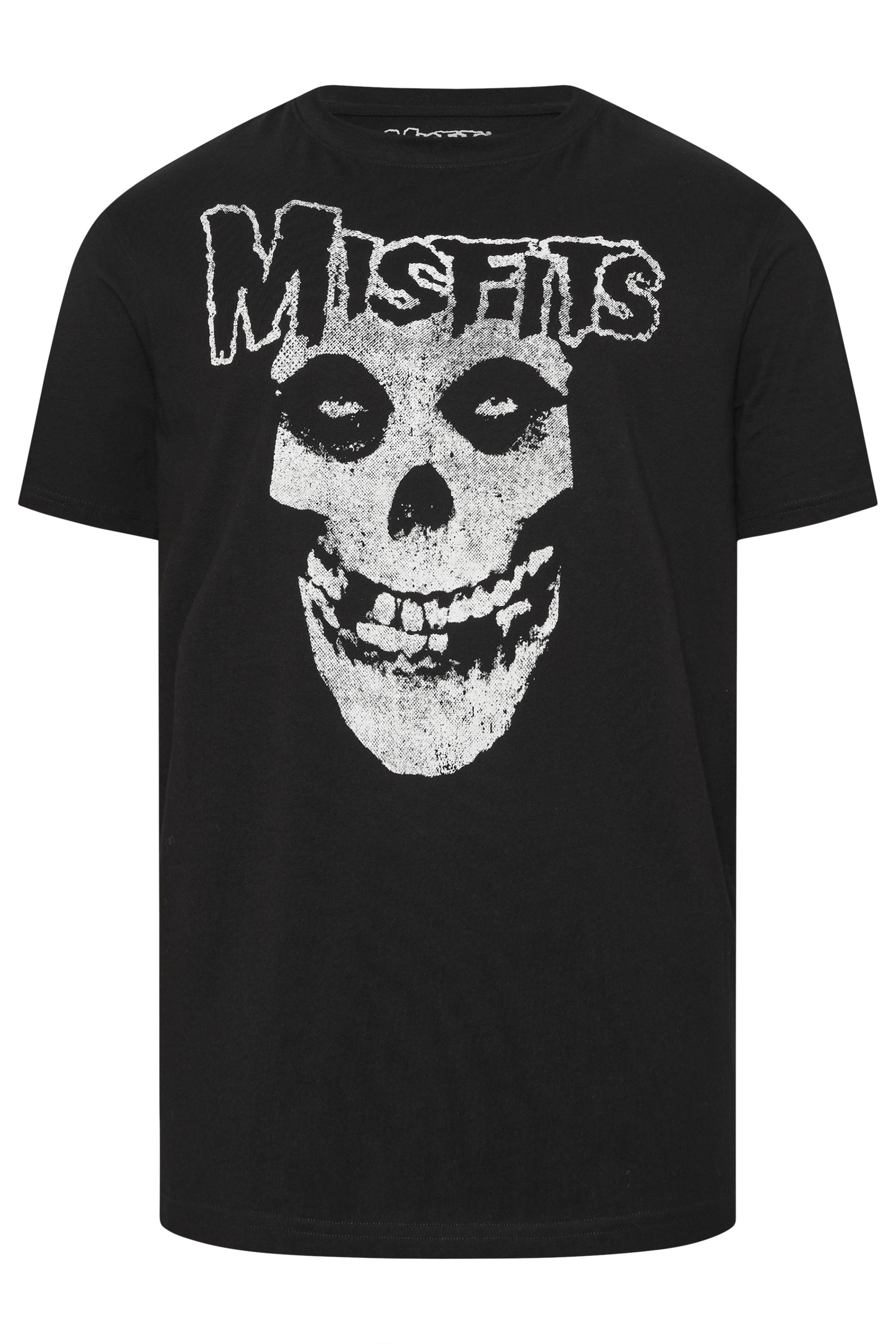 BadRhino Big & Tall Black Extra Long Misfits Graphic T-Shirt | BadRhino 4