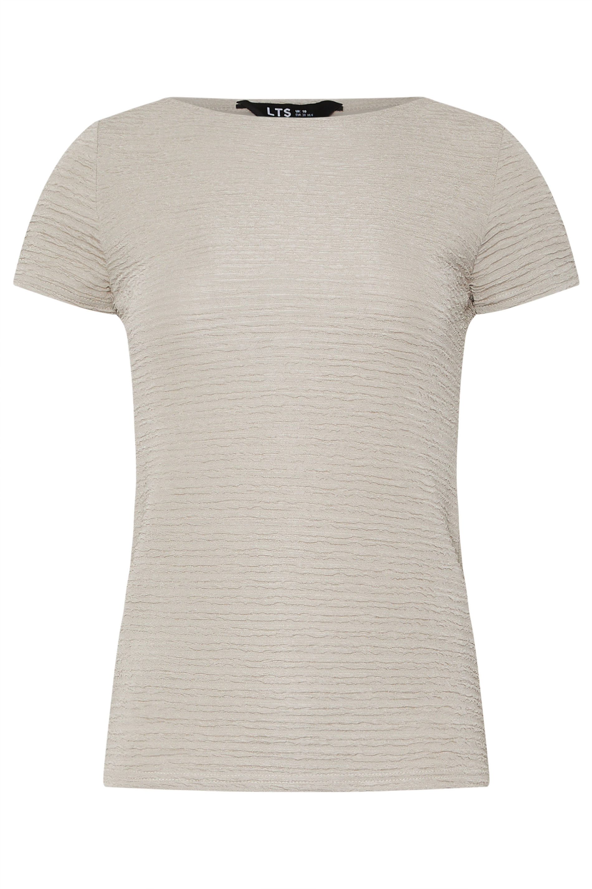 LTS Tall Ivory White Textured Slash Neck Top | Long Tall Sally 5