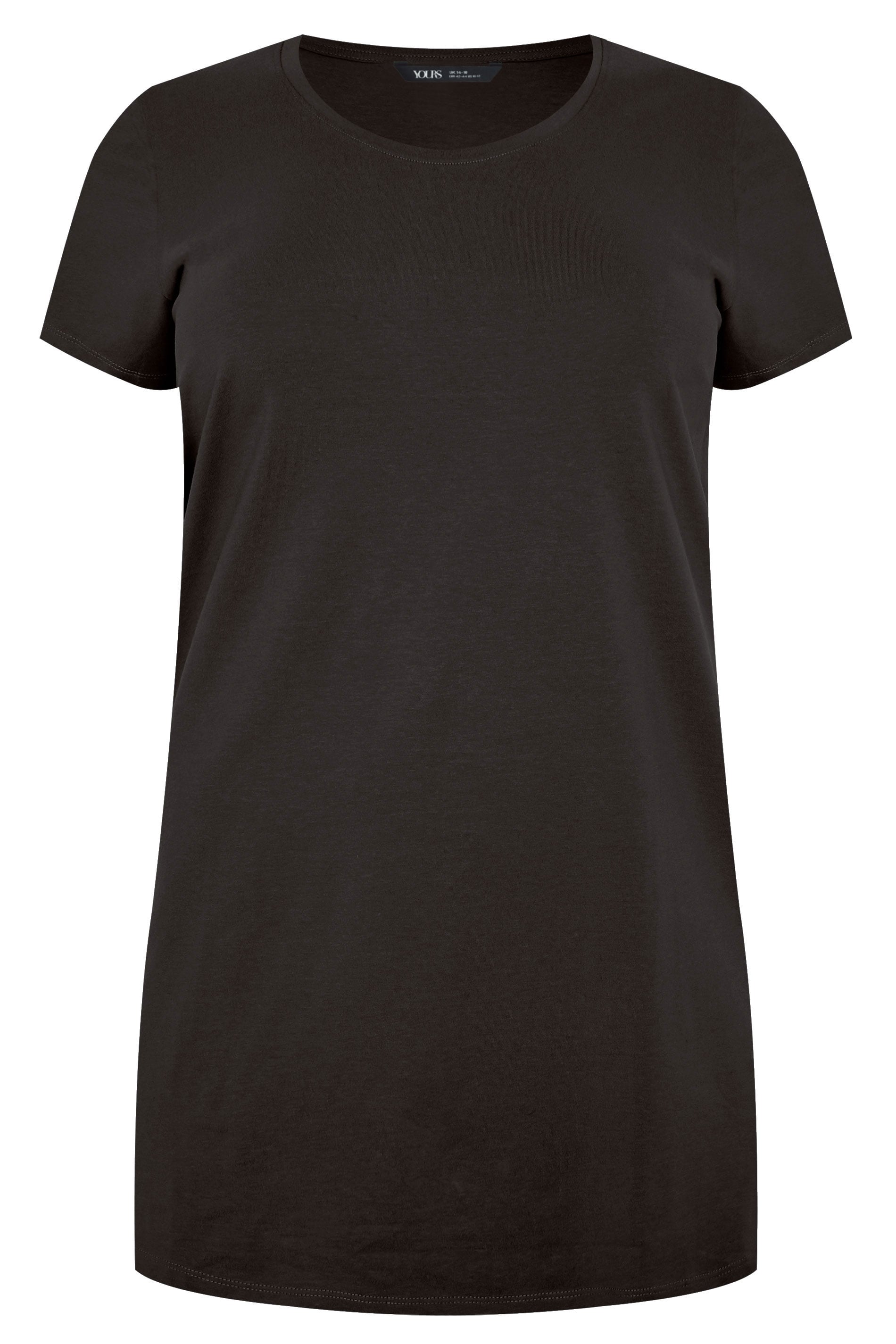 YOURS Plus Size 2 PACK Black Longline T-Shirts | Yours Clothing 7
