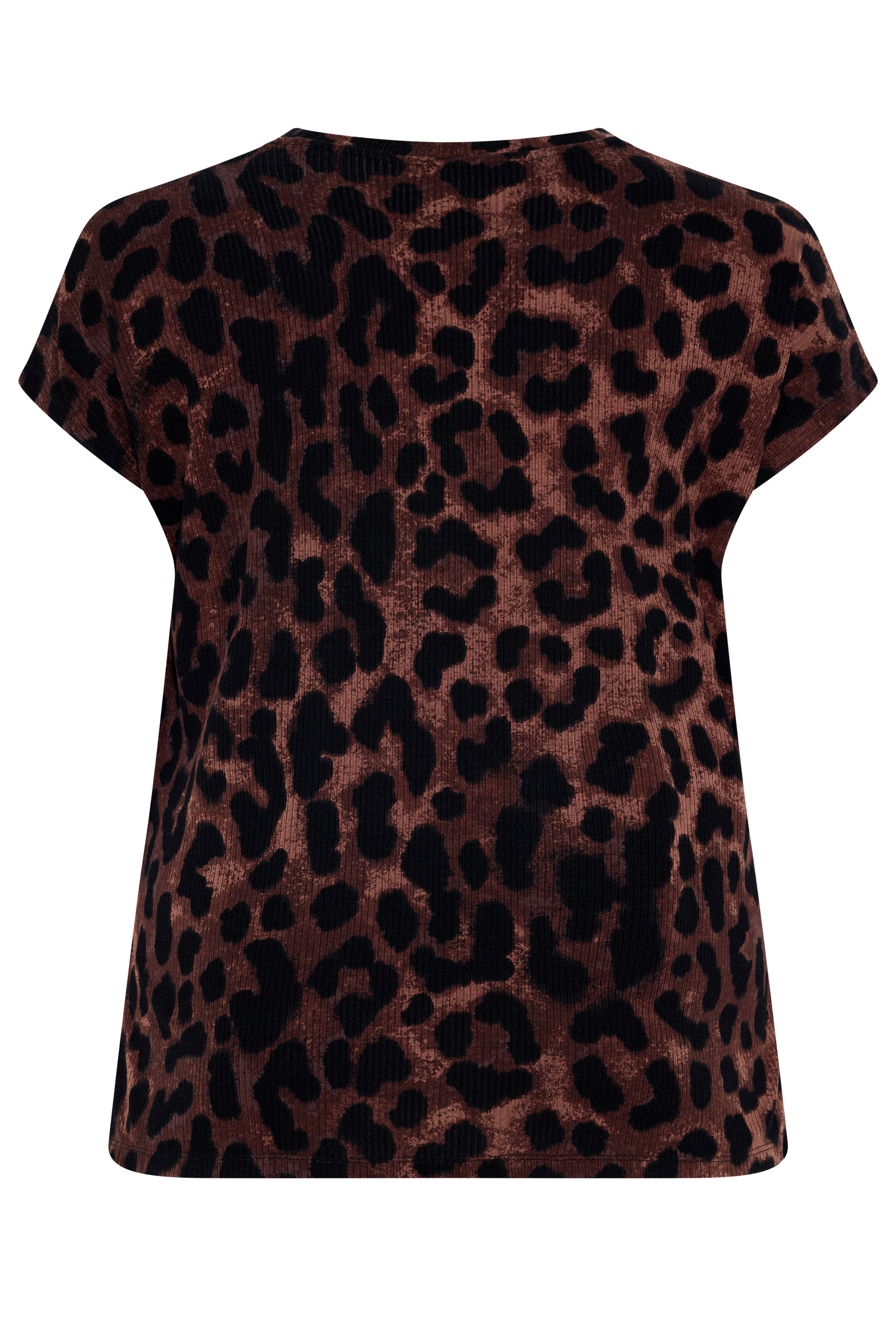 YOURS Plus Size Brown Leopard T-Shirt | Yours Clothing 8