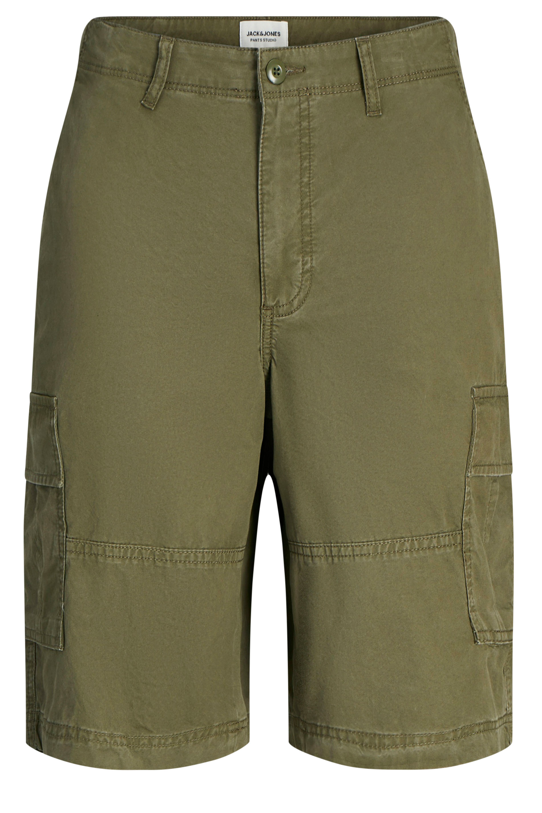 JACK & JONES Big & Tall Olive Green Cargo Shorts 2