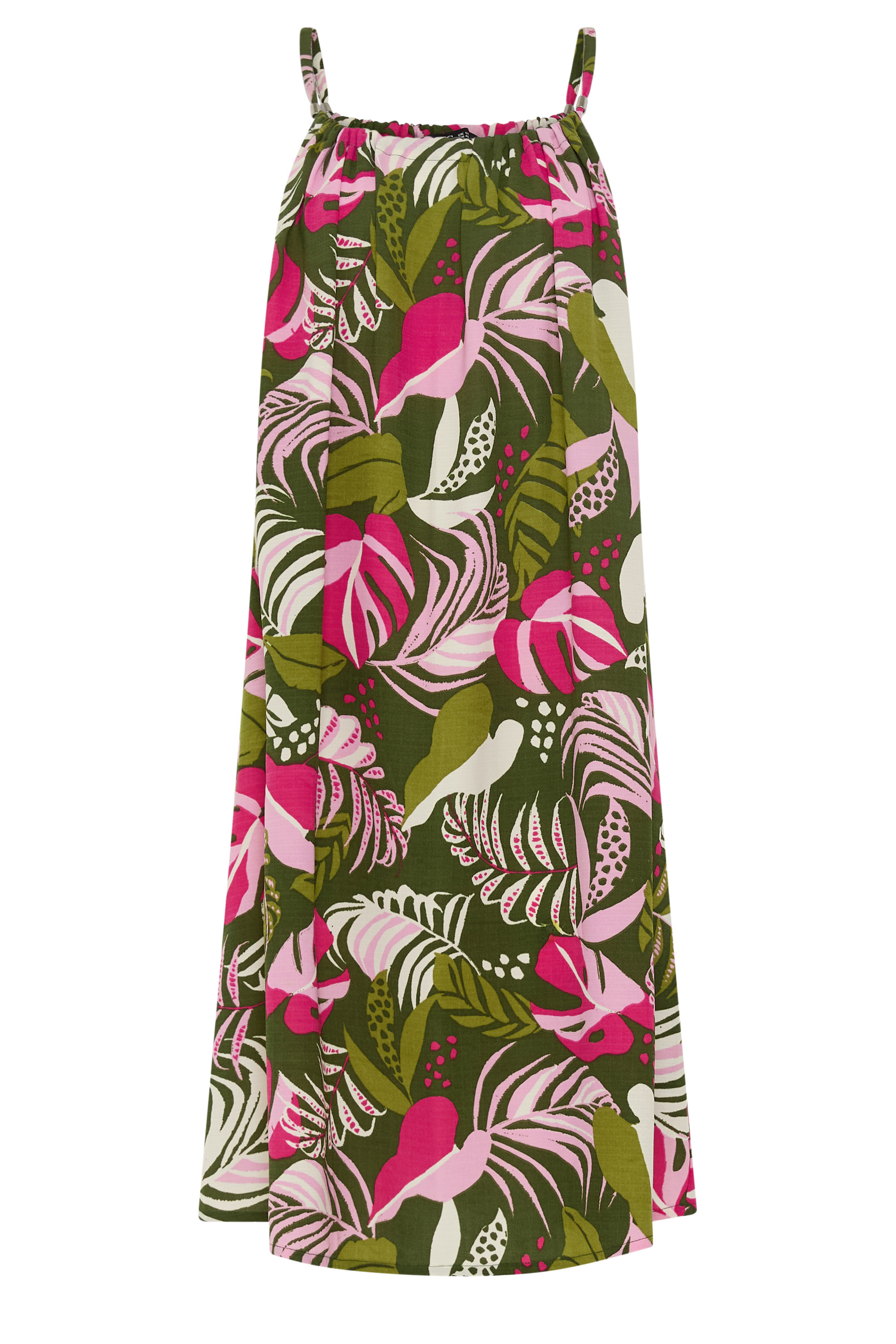 YOURS Plus Size Green Tropical Swing Dress | Yours Clothing 5