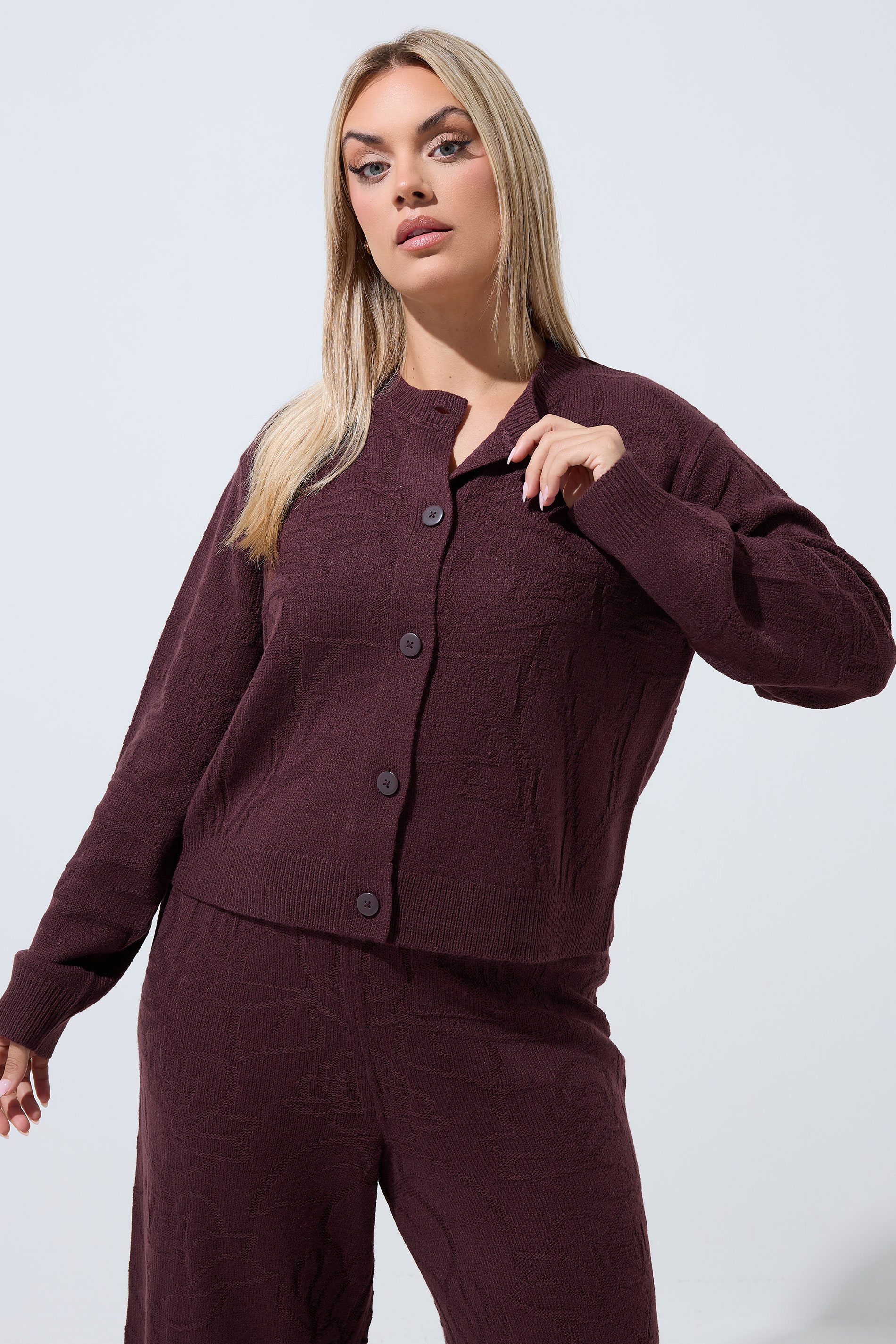 LIMITED COLLECTION Plus Size Chocolate Brown Cardigan | Yours Clothing 1