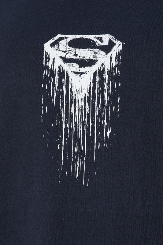 BadRhino Big & Tall Navy Blue Superman Graphic Print T-Shirt | BadRhino 7