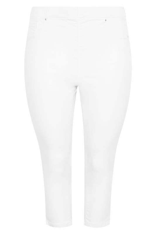 YOURS Curve Plus Size White JENNY Jeggings | Yours Clothing  3