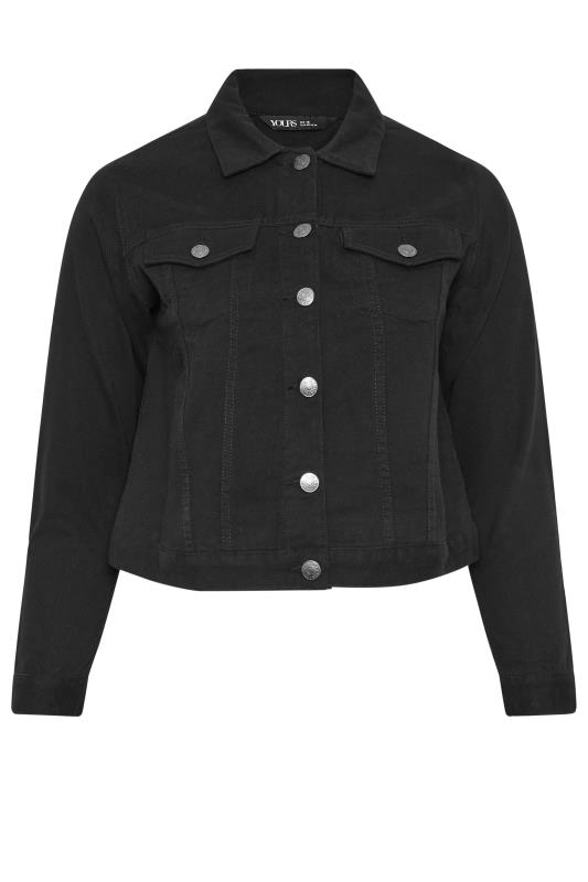 YOURS Plus Size Curve Black Denim Jacket | Yours Clothing 6