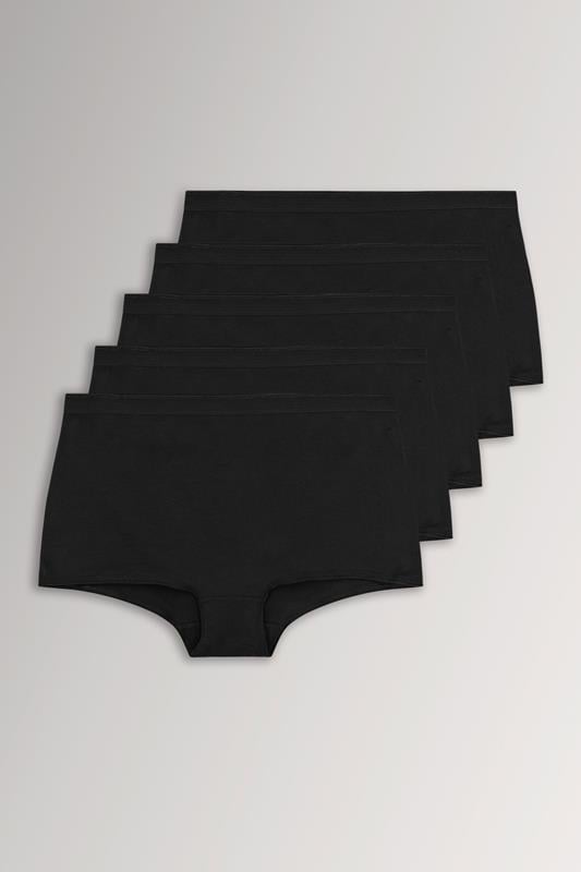  YOURSET 5 PACK Curve Black High Waisted Shorts