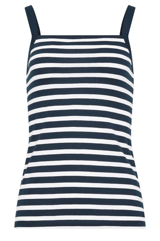 LTS Tall Women's 2 PACK Navy Blue Striped Cami Vest Tops | Long Tall Sally 8