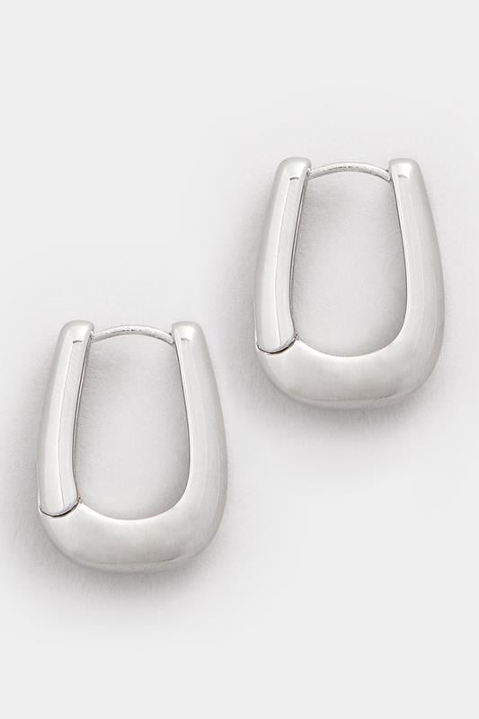  Yours Silver Tone Square Hoop Earrings
