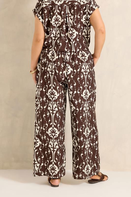 EVANS Plus Size Chocolate Top & Trouser Set | Evans 6