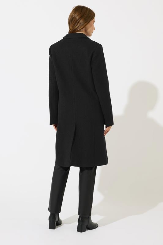 M&Co Black Single Breasted Tailored Coat | M&Co 4