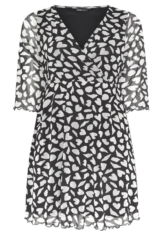 YOURS Plus Size Black Heart Tunic Top | Yours Clothing 6