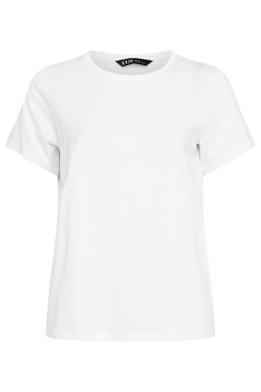 YOURS Plus Size White Cotton T-Shirt | Yours Clothing  5