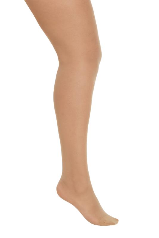 Natural Almond Sheer Luxury 30 Denier Tights | Yours Clothing 3