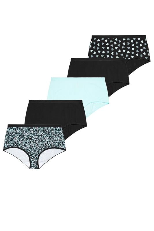  YOURSET 5 PACK Curve Blue Animal Star Full Briefs