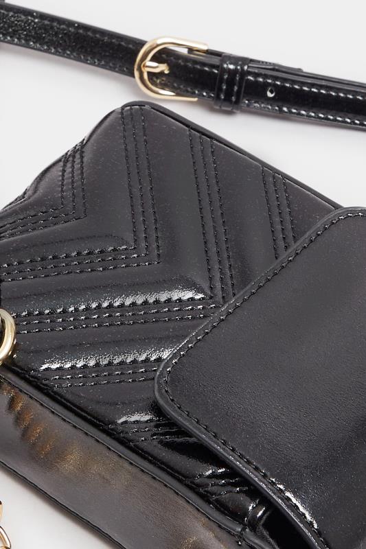 Black Chevron Phone Bag | Yours Clothing 5