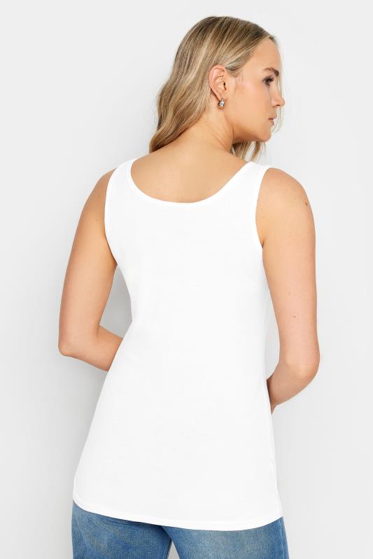 LTS Tall Women's White Vest Top | Long Tall Sally 3