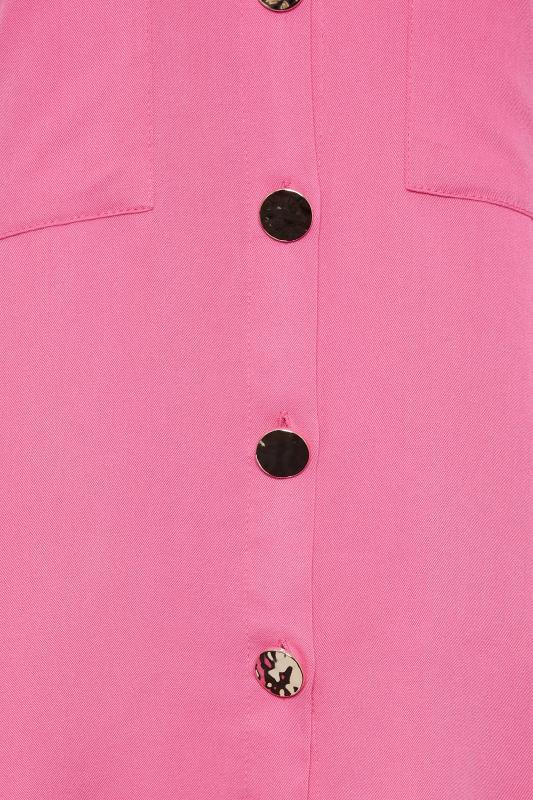 M&Co Pink Statement Button Cotton Shirt | M&Co 5