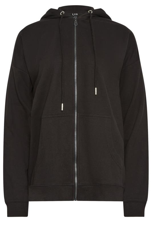 LTS Tall Women's Black Zip Through Pocket Hoodie | Long Tall Sally  6