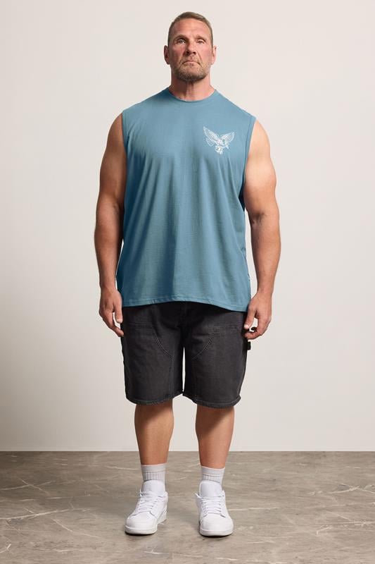 BadRhino Big & Tall Blue Eagle Graphic Muscle Vest | BadRhino 1