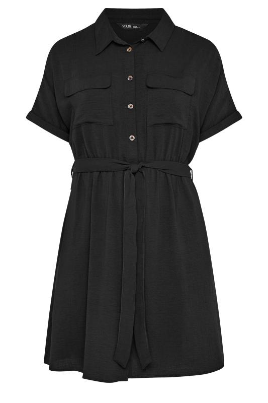 YOURS Plus Size Black Utility Dress | Yours Clothing  5