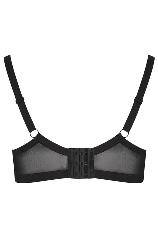 YOURS 2 PACK Plus Size Black & Pink Embroidered Padded Bras | Yours Clothing 11