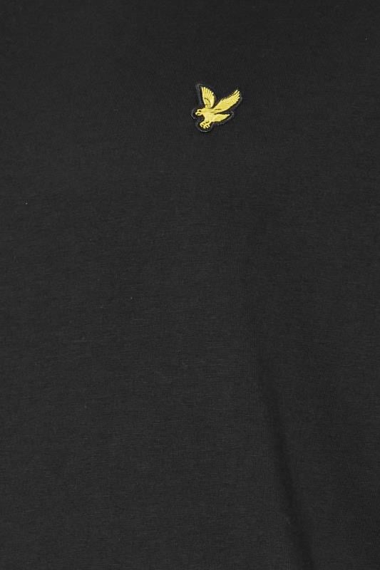 LYLE & SCOTT Big & Tall Black Plain T-Shirt | BadRhino 2