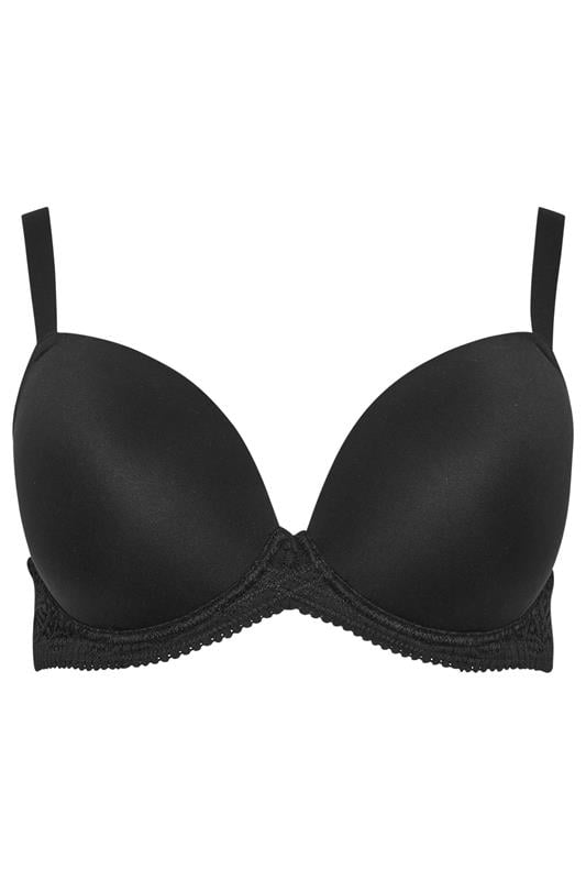 YOURSET 2 PACK Plus Size White & Black Soft Touch Moulded Underwired T-Shirt Bras | Yours Clothing 9
