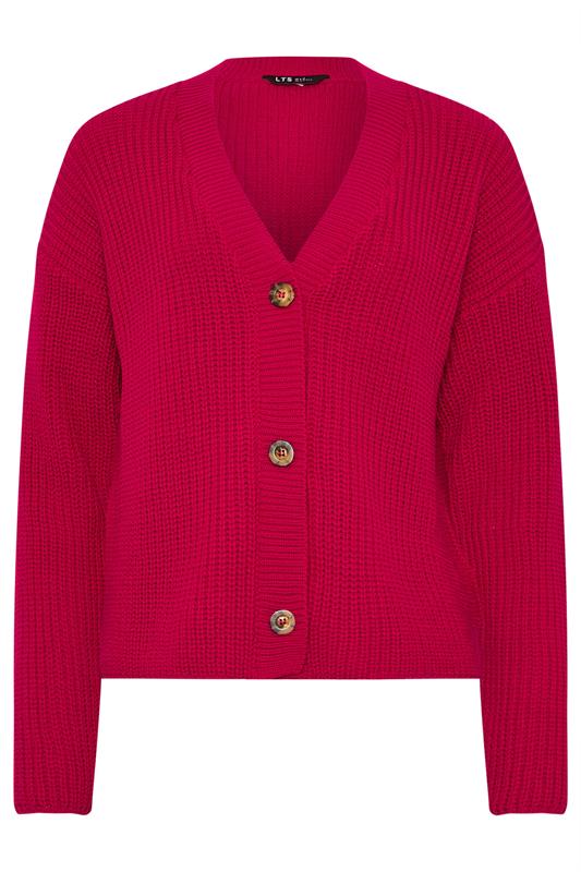 LTS Tall Women's Red V-Neck Cardigan | Long Tall Sally 5