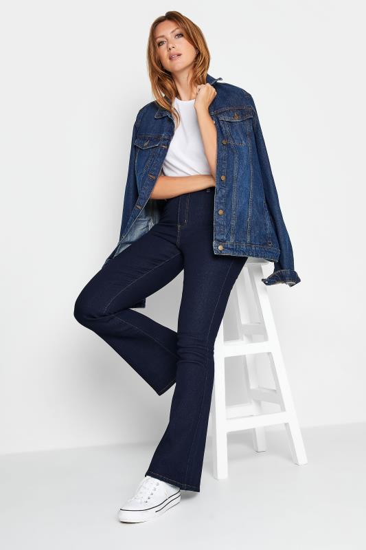 LTS Tall Indigo Blue Denim Flared Jeans | Long Tall Sally 2