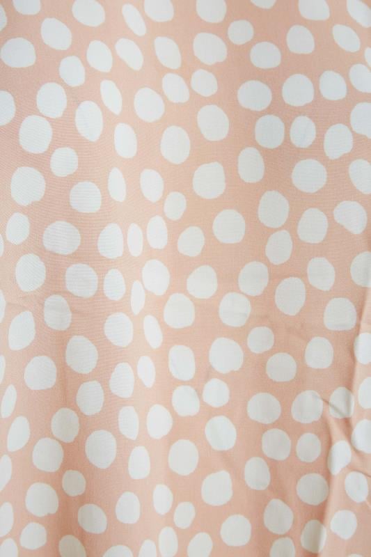 Plus Size Pink Polka Dot Top | Yours Clothing 5