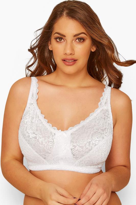 YOURS Plus Size Purple Hi Shine Lace Non-Padded Non-Wired Full Cup