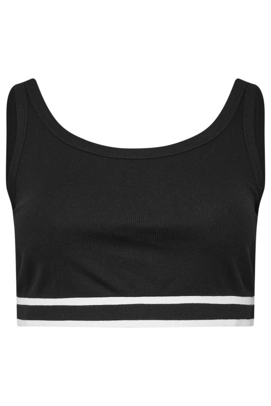 YOURS Curve 2 PACK Black Ribbed Sports Bralettes | Yours Clothing 6