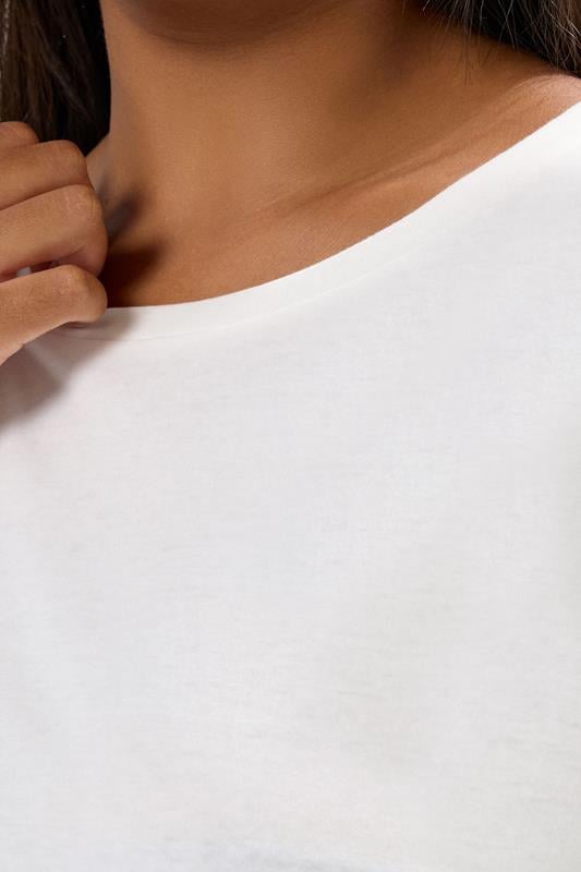 YOURS Plus Size 3 PACK White Core T-Shirt Essentials Set | Yours Clothing 8