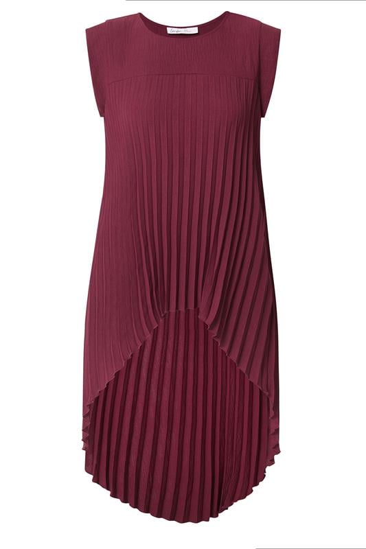 YOURS LONDON Plus Size Purple Pleated Top | Yours Clothing 5