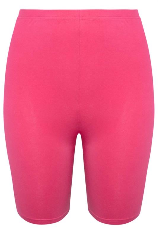 YOURS Plus Size Pink Cycling Shorts | Yours Clothing 4