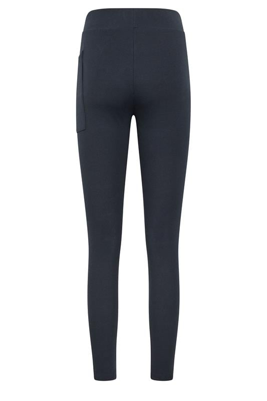 LTS Tall Women's Navy Blue Ribbed Pocket Leggings | Long Tall Sally 6